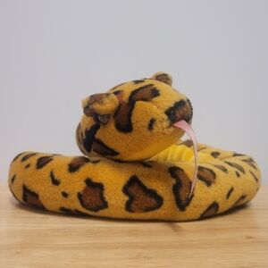Vtg Large 56" long Brown Yellow Spotted Boa SNAKE Plush Stuffed Animal Toy